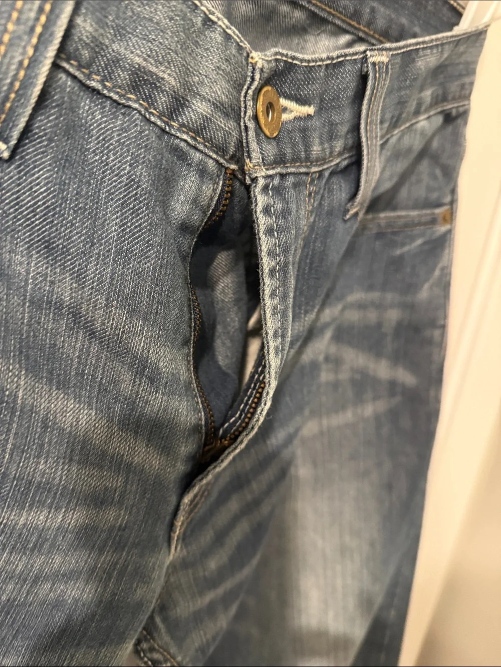 Levi's Slim Straight Men's Jeans Blue Denim 514 30 30 cotton faded 30w 30l